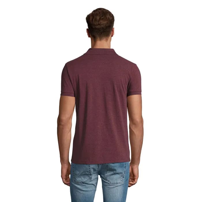 PERFECT MEN Polo 180g - PERFECT MEN - Heather Oxblood