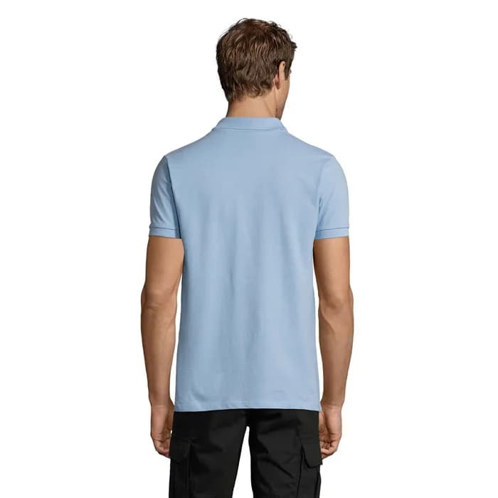 PERFECT MEN Polo 180g - PERFECT MEN - Sky Blue Pique