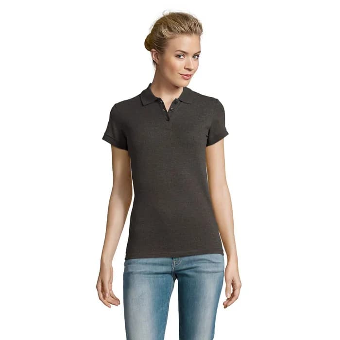 PERFECT DAMEN POLO 180g - PERFECT WOMEN - Charcoal Melange