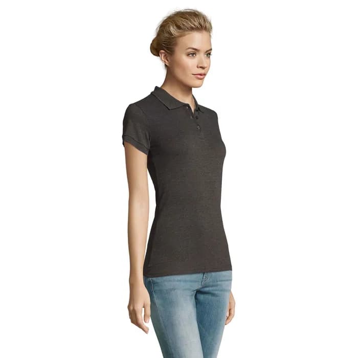 PERFECT DAMEN POLO 180g - PERFECT WOMEN - Charcoal Melange