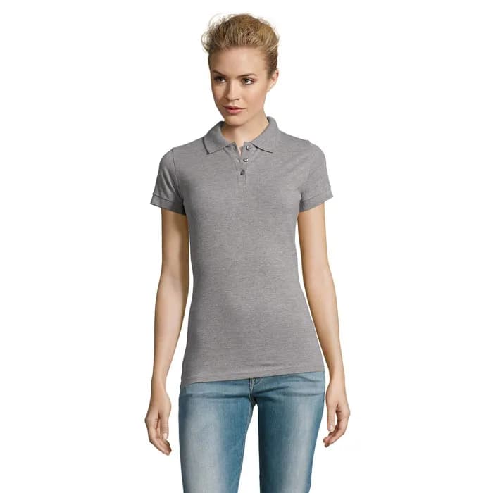 PERFECT DAMEN POLO 180g - PERFECT WOMEN - Grau-Melange 2