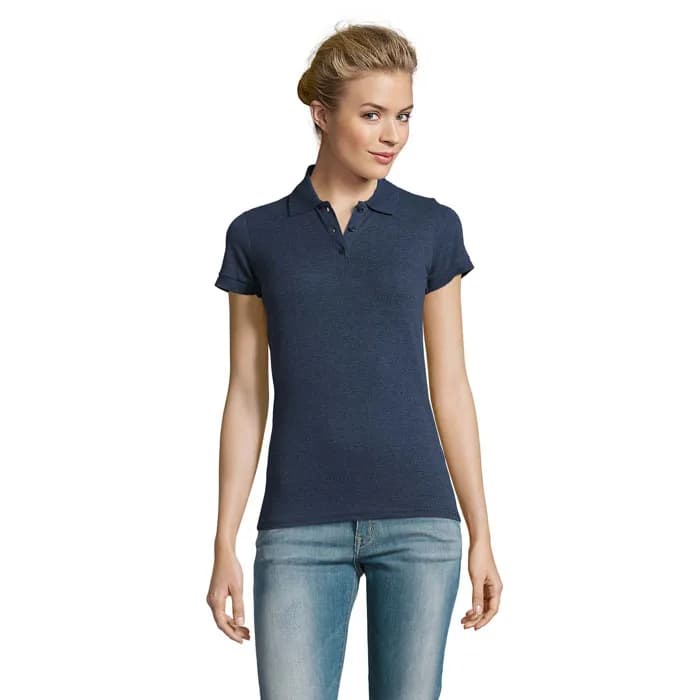 PERFECT DAMEN POLO 180g - PERFECT WOMEN - Heather Denim