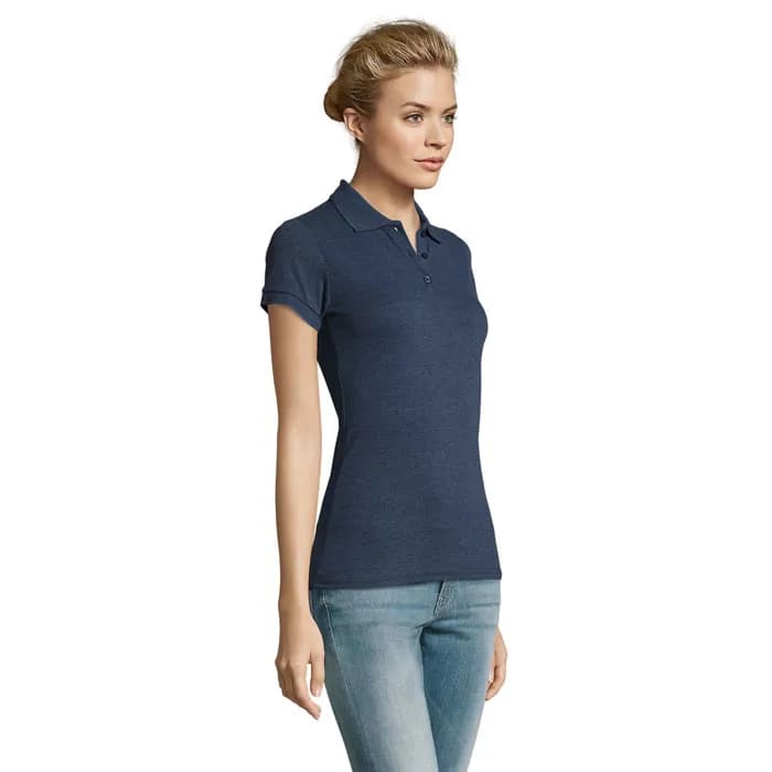 PERFECT DAMEN POLO 180g - PERFECT WOMEN - Heather Denim