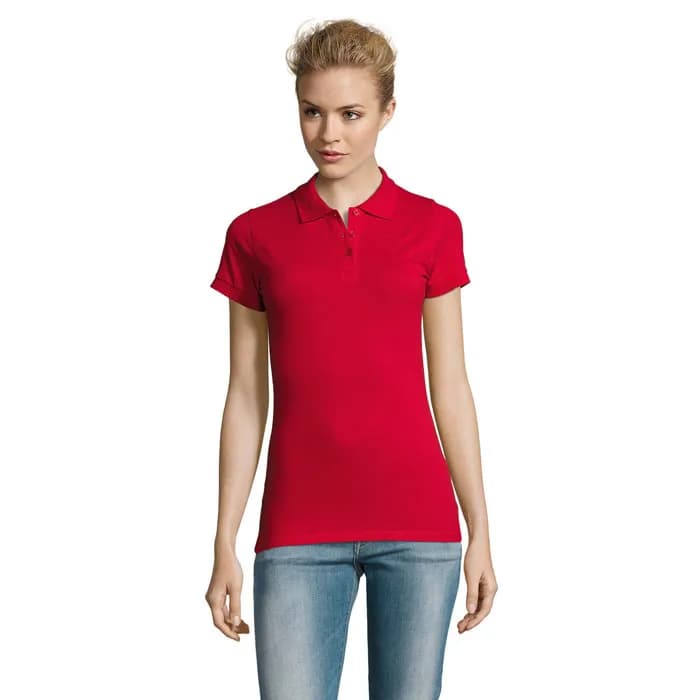 PERFECT DAMEN POLO 180g - PERFECT WOMEN - Red