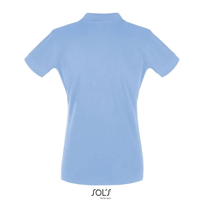 PERFECT DAMEN POLO 180g - PERFECT WOMEN - Sky Blue Pique
