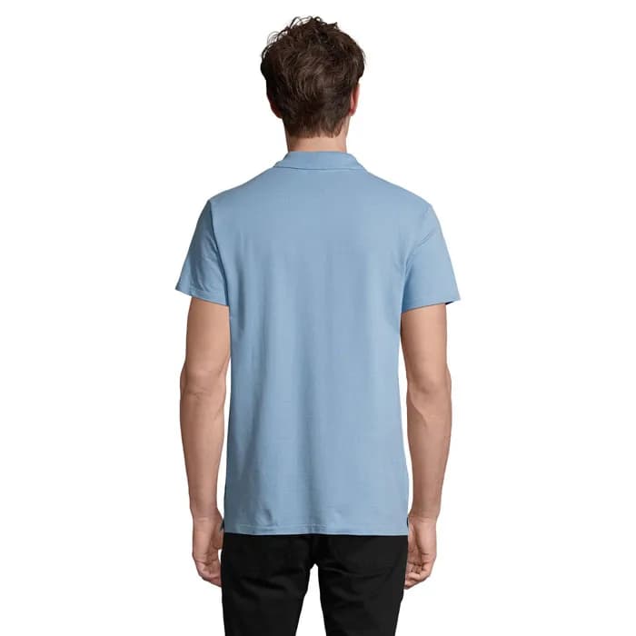 SPRING II MEN Polo 210g - SPRING II - Sky Blue Pique