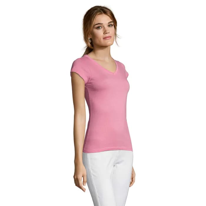 MOON DAMENT-SHIRT 150g - MOON - Orchid Pink