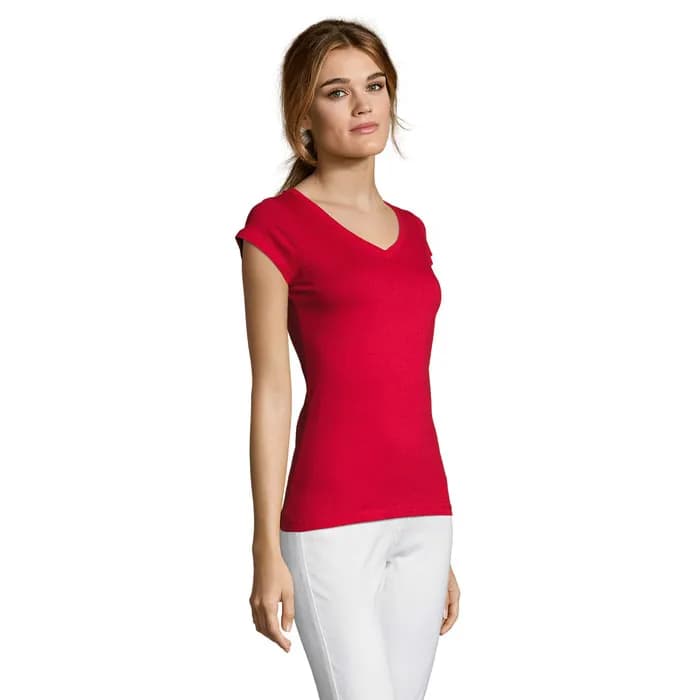 MOON DAMENT-SHIRT 150g - MOON - Red