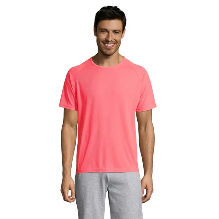 SPORTY MEN T-Shirt - SPORTY - Neon Coral