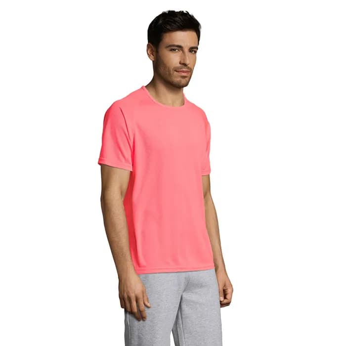 SPORTY MEN T-Shirt - SPORTY - Neon Coral