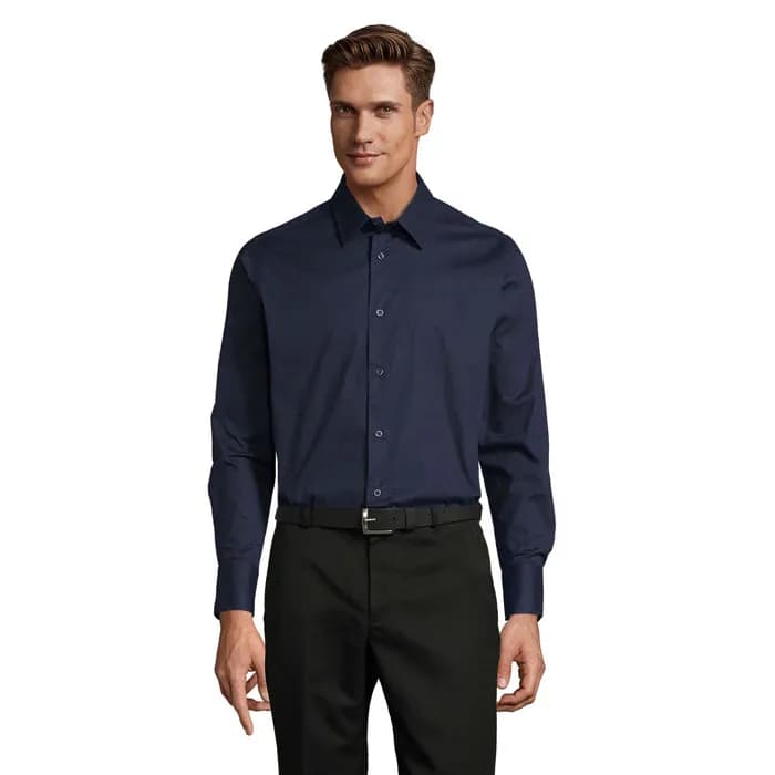 BRIGHTON STRETCH MEN SHIRT - BRIGHTON - Dark Blue