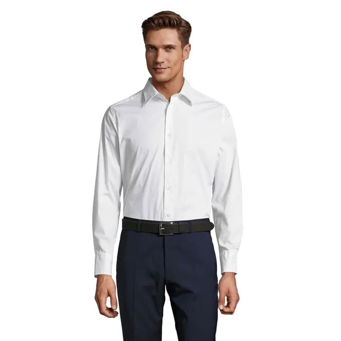 BRIGHTON STRETCH MEN SHIRT - BRIGHTON - White