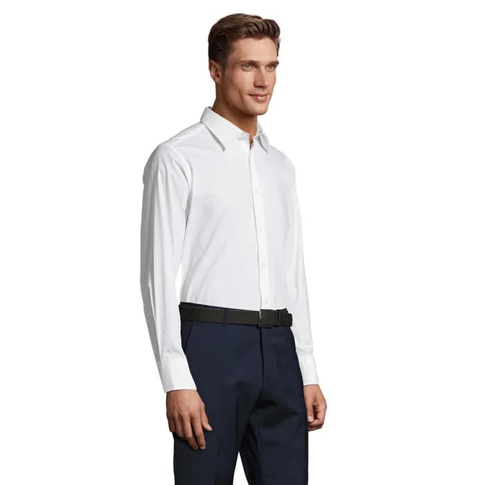 BRIGHTON STRETCH MEN SHIRT - BRIGHTON - White