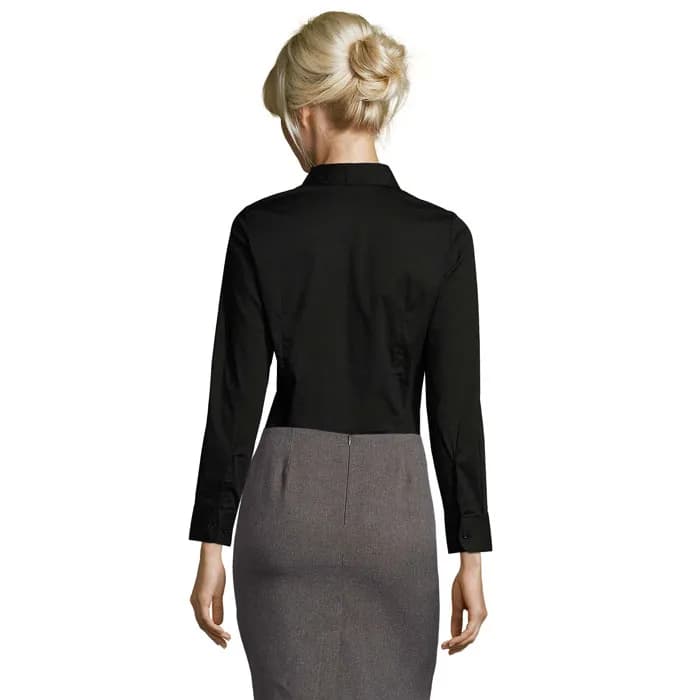 EDEN STRETCH WOMEN SHIRT - EDEN - Schwarz