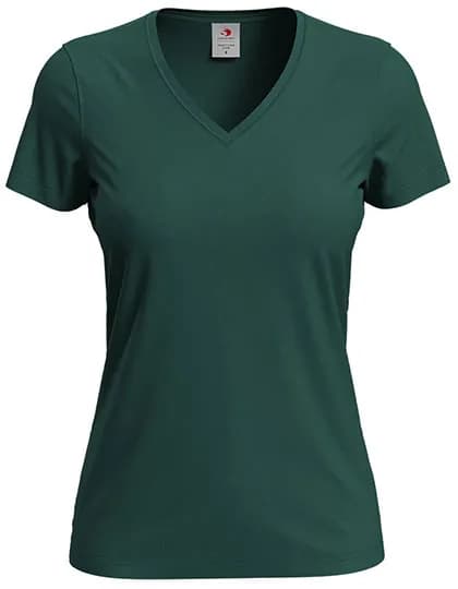Classic-T V-Neck Women - Bottle Green