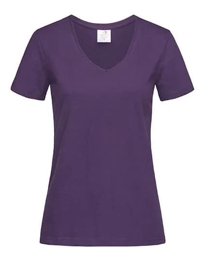 Classic-T V-Neck Women - Deep Berry