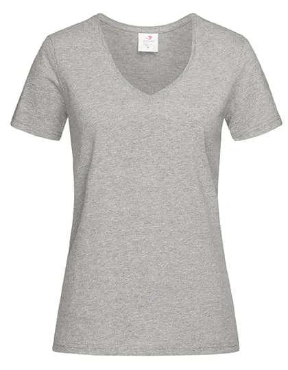 Classic-T V-Neck Women - Grey Heather
