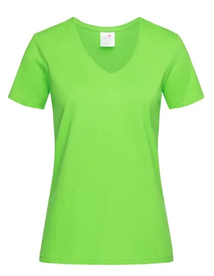 Classic-T V-Neck Women - Kiwi Green