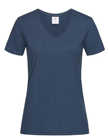 Classic-T V-Neck Women - Navy Blue