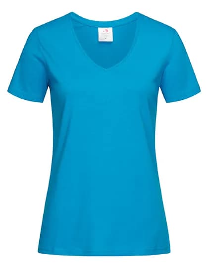 Classic-T V-Neck Women - Ocean Blue
