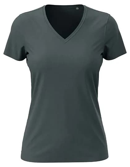 Classic-T V-Neck Women - Slate Grey (Solid)