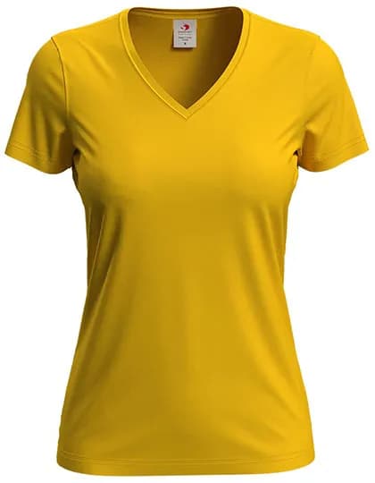 Classic-T V-Neck Women - Sunflower Yellow