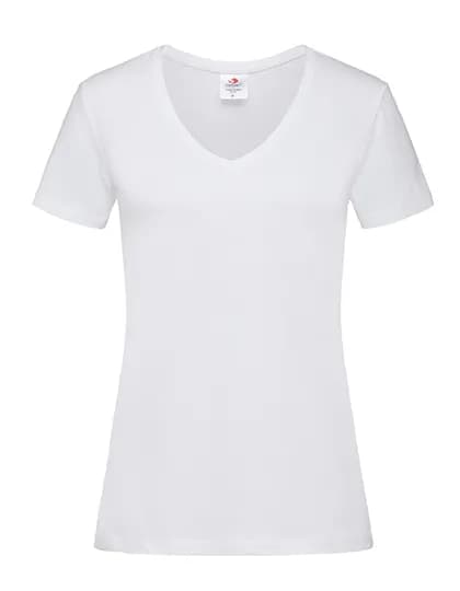 Classic-T V-Neck Women - White