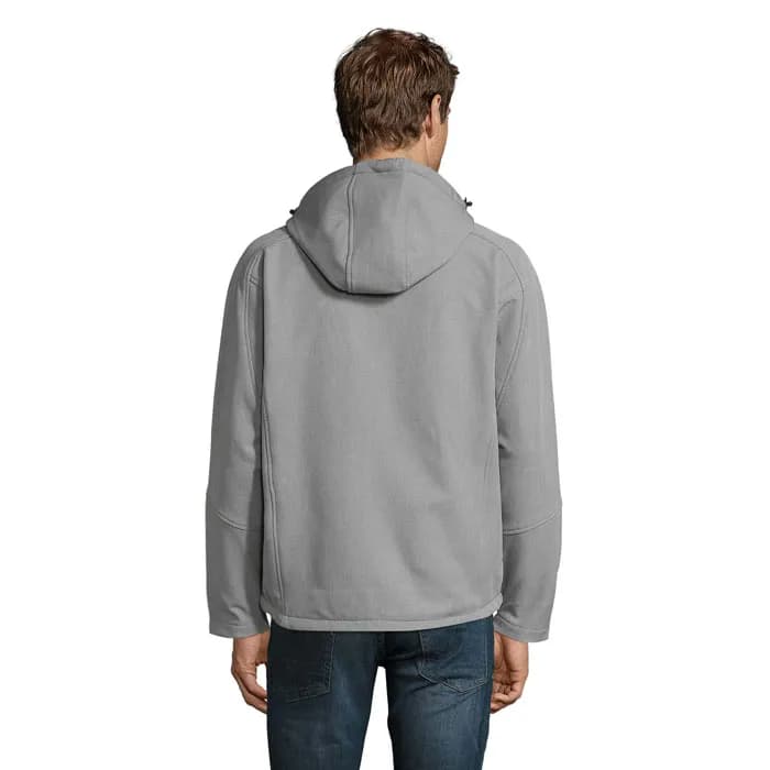 REPLAY HERREN SOFTSHELL - REPLAY MEN - Graue Melange