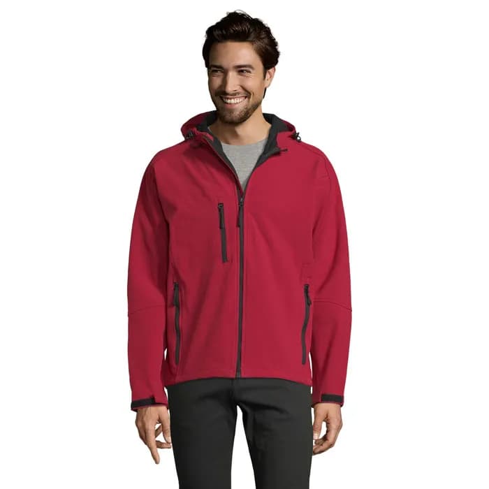 REPLAY HERREN SOFTSHELL - REPLAY MEN - Pepper Red