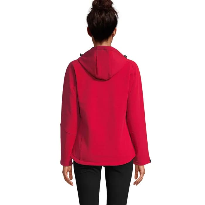 REPLAY DAMEN HOOD SOFTSHELL - REPLAY WOMEN - Pepper Red