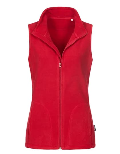 Classic Fleece Vest Women - Scarlet Red