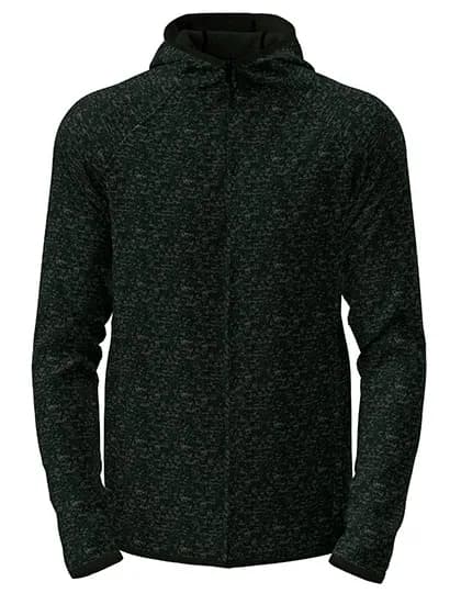 Lux Hooded Knitfleece Jacket - Black Opal Heather
