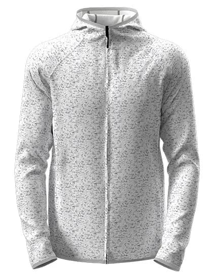 Lux Hooded Knitfleece Jacket - Light Grey Heather