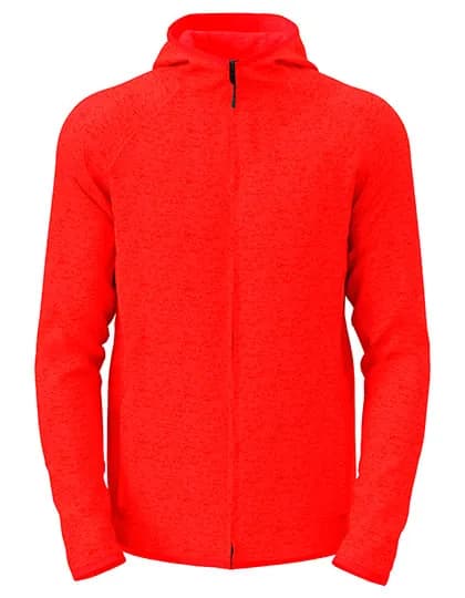 Lux Hooded Knitfleece Jacket - Scarlet Red Heather