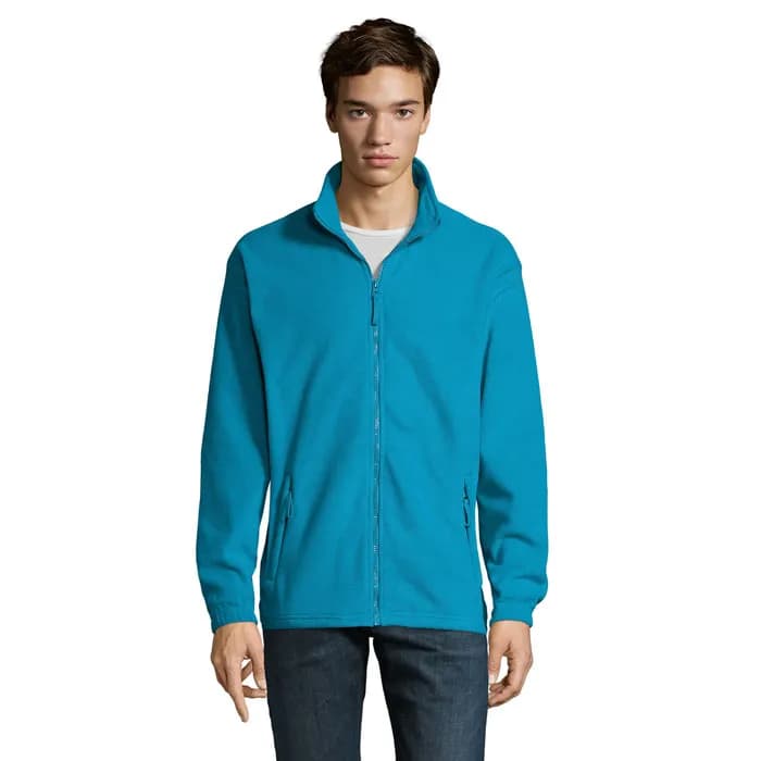 NORTH MEN Fleece-Jacke - NORTH - Aqua