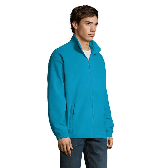NORTH MEN Fleece-Jacke - NORTH - Aqua
