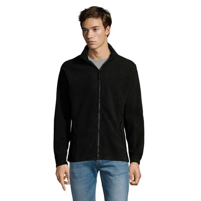 NORTH MEN Fleece-Jacke - NORTH - Schwarz