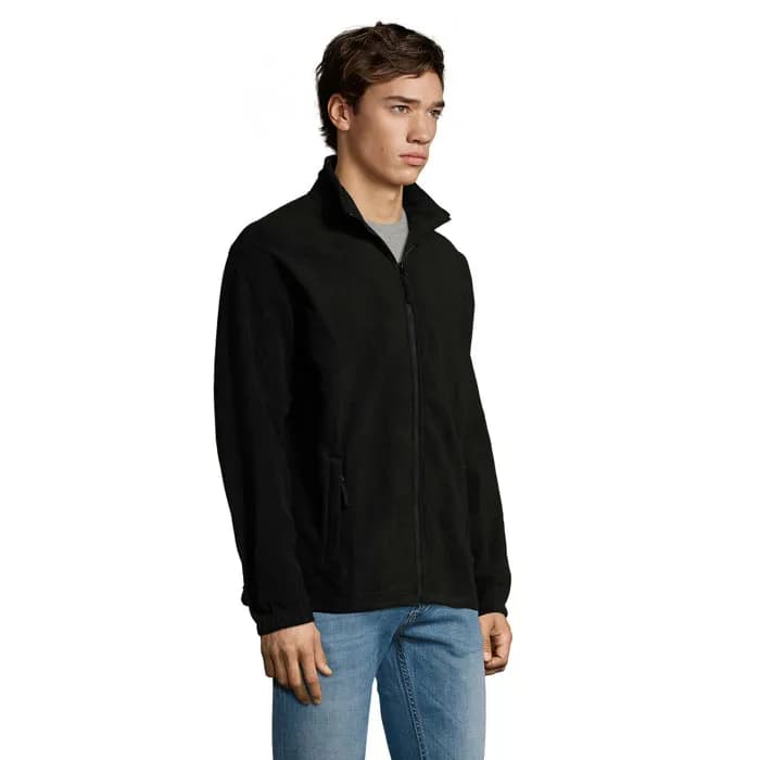 NORTH MEN Fleece-Jacke - NORTH - Schwarz