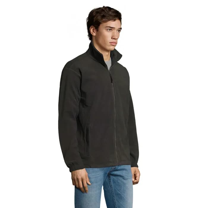 NORTH MEN Fleece-Jacke - NORTH - Anthrazitgrau