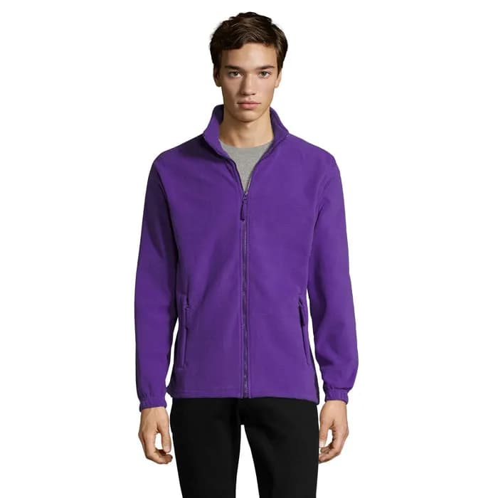 NORTH MEN Fleece-Jacke - NORTH - Dark Purple