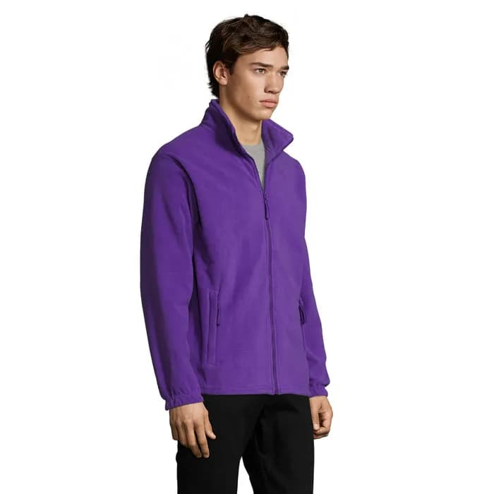 NORTH MEN Fleece-Jacke - NORTH - Dark Purple