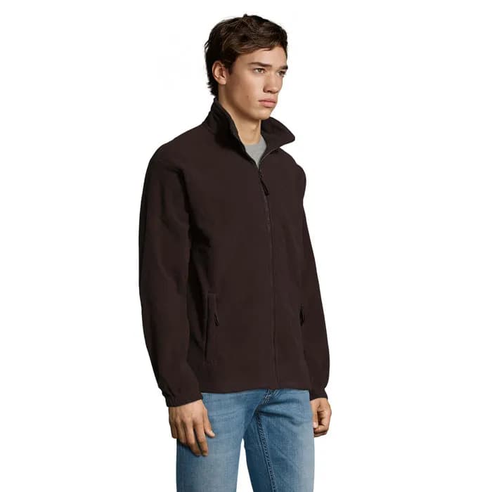 NORTH MEN Fleece-Jacke - NORTH - Dark Chocolate