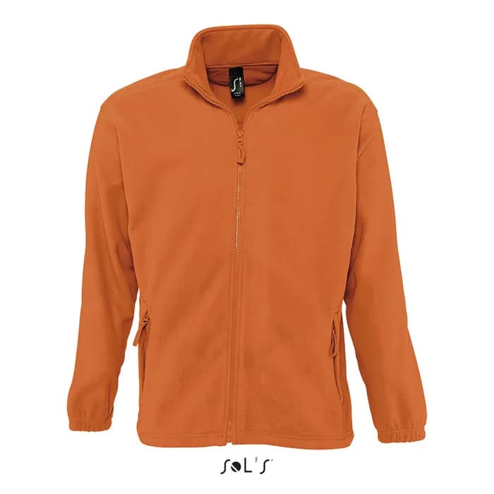 NORTH MEN Fleece-Jacke - NORTH - Orange