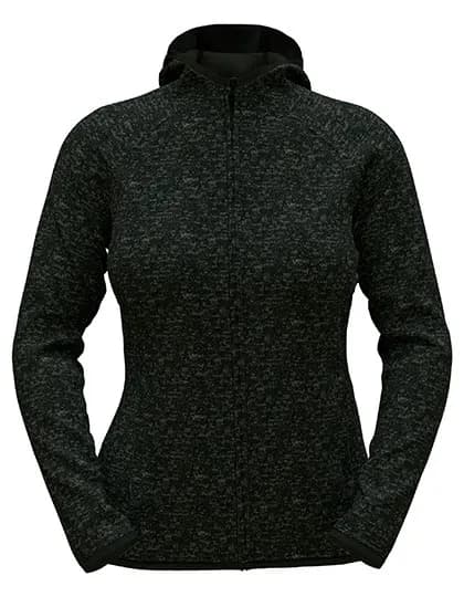 Lux Hooded Knitfleece Jacket Women - Black Opal Heather