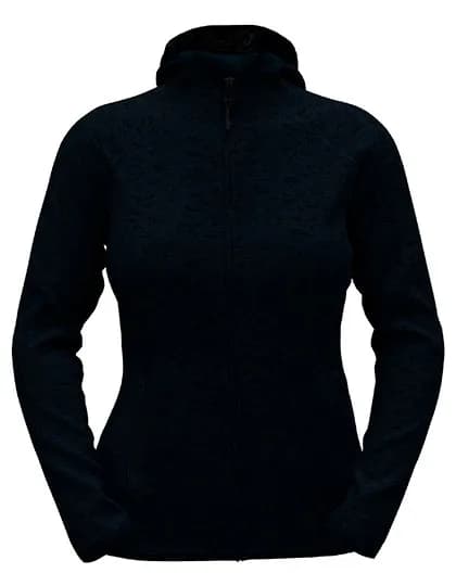 Lux Hooded Knitfleece Jacket Women - Blue Midnight Heather