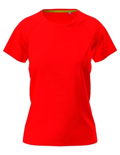 Mesh Raglan Women - Scarlet Red