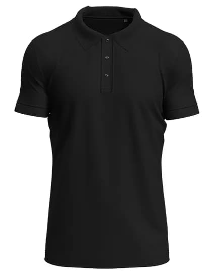 Stretch Polo - Black Opal