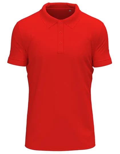 Stretch Polo - Scarlet Red
