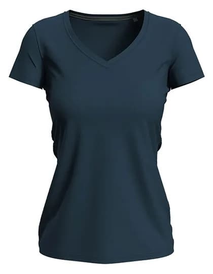 Stretch-T V-Neck Women - Marina Blue