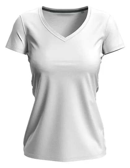 Stretch-T V-Neck Women - White